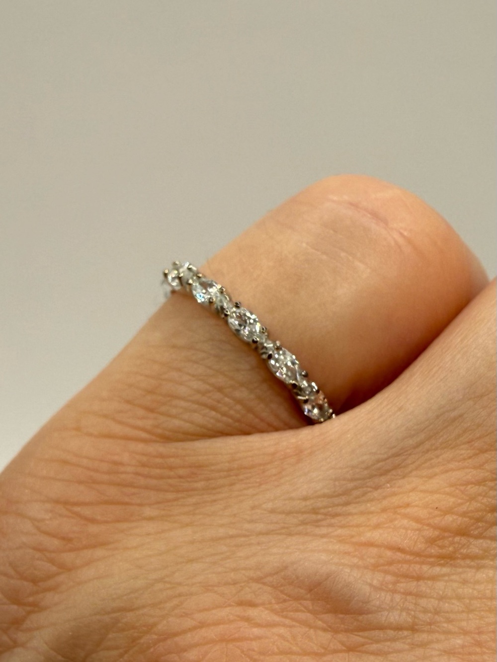 Swarovski Half Eternity Band - Size 6
